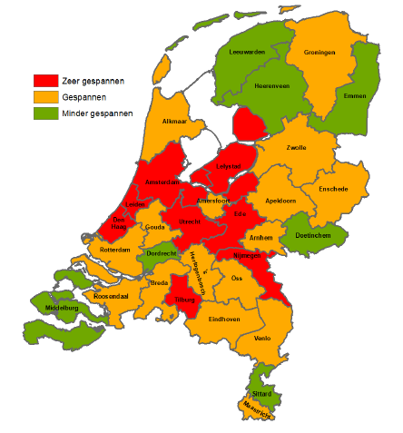 woningtekorten regionale verschillen