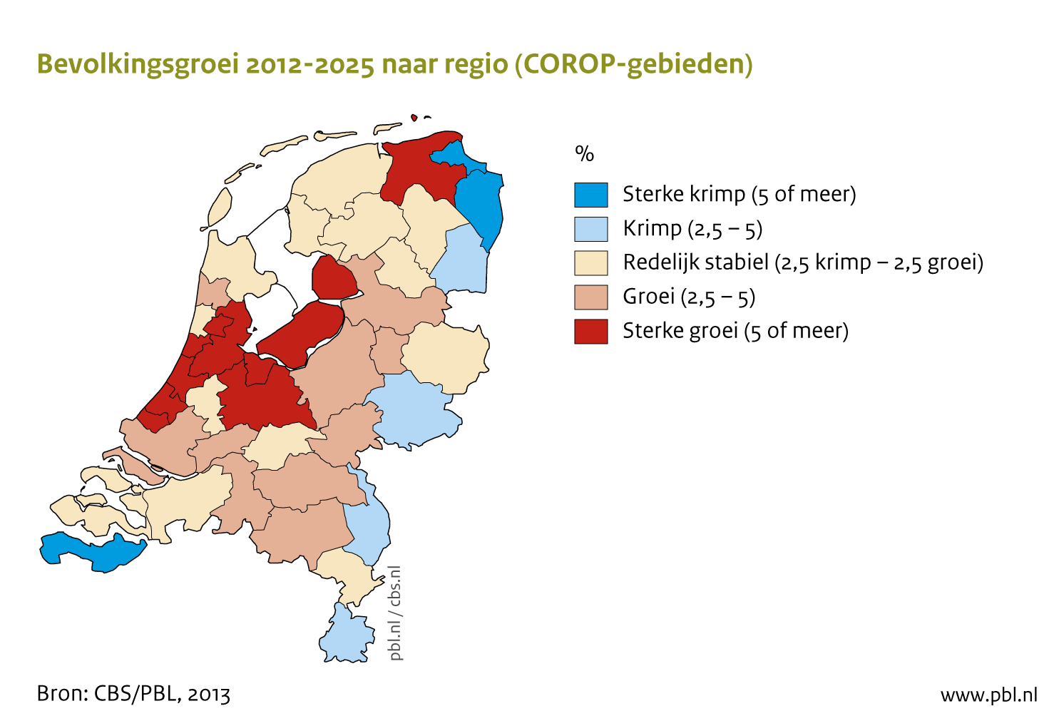 De demografische kaart van Nederland pakt slecht uit voor de woningmarkt